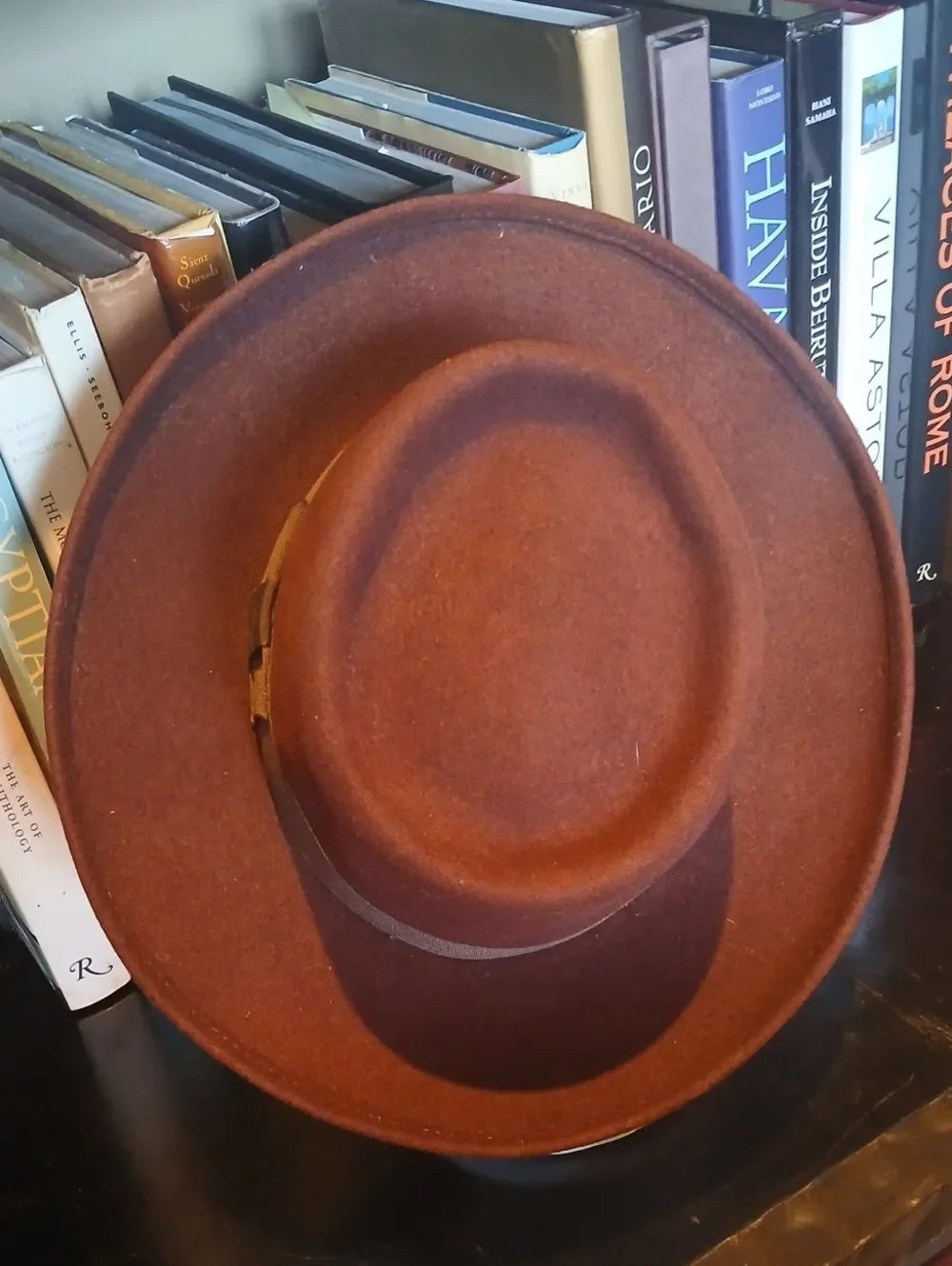 Vintage Nu Planter Indiana Jones Brown Wool Wide Brim Hat